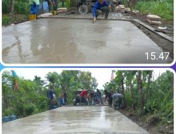 Betonisasi Didesa Kalinanas Harus Sesuai Target