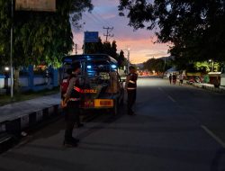 Jaga Kedamaian dan Keamanan Selama Bulan Ramadan, Sat Samapta Polres Dompu Rutin Patroli Subuh.