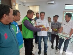 203 Pengemudi Ojeg Pangkalan Menerima Bantuan Pangan Di Wilayah Kecamatan Solokan Jeruk.