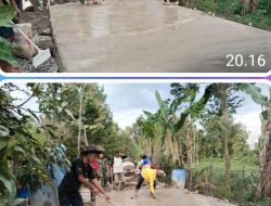 Warga Maksimalkan Betonisasi Agar Mengeras Sempurna