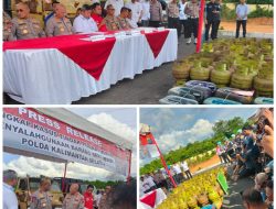 Ditreskrimsus Polda Kalsel Amankan Ratusan Tabung Gas 3 Kg Dan Solar Ilegal