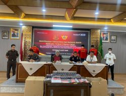 Kajari Cilegon Menerima Pelimpahan Tersangka Dan Barang Bukti 12 Juta Batang Rokok Tanpa Pita Cukai