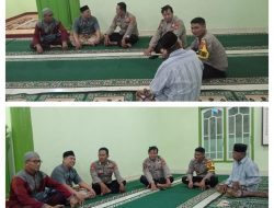 Ceramah Ramadhan di Masjid Istiqomah, Bhabinkamtibmas Sosialisasi Mudik Aman