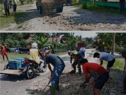 PT. Perkebunan Lembah Bhakti (PT. PLB) Salurkan CSR Untuk Perbaikan Ruas Jalan Yang Rusak Parah
