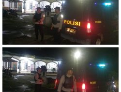 Polsek Buay Bahuga Pam Salat Tarawih di Masjid Al Mustaqim