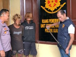 Unit Reskrim Polsek Gurah Menangkap Dua Pemuda Pembawa Sajam