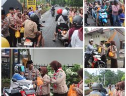 Tingkatkan Kepedulian dan Empati Generasi Muda, Polres Trenggalek Libatkan Saka Bhayangkara Saat Bagi-Bagi Takjil