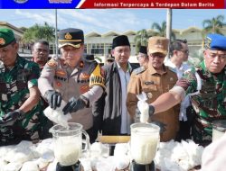 Jelang Idul Fitri 1446H, Polres Jember Musnahkan Ribuan Barang Bukti Hasil Operasi di Buan Ramadhan