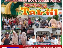 SMA Negeri 3 Kota Sungai Penuh Berbagi Takjil Menjelang Buka Puasa