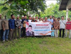ANGGOTA DPRD KOMISI 1 HABIB HAMID BAHASYIM SOSIALISIASI KE WARGA KELURAHAN PALAM BANJAR BARU.