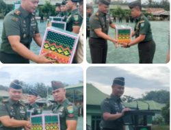 Prajurit Kodim 0117/Aceh Tamiang Terima Bingkisan Lebaran.