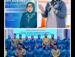 Plt. Kepala Dinkes Aceh Singkil Ucapkan Selamat Kepada Ny. Habibatussania Safriadi Sebagai Ketua TP – PKK, Dekranasda, dan Bunda PAUD Aceh Singkil Periode 2025-2030.