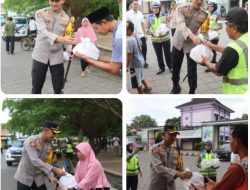Kapolres Demak Konsisten Berbagi Takjil, Ringankan Beban Pemudik di Bulan Ramadhan