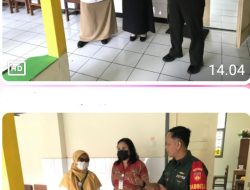 ”Cek Pintu, Jendela, Listrik Dan Kran Air, Pesan Babinsa Dalam Anjangsana Dengan Guru SDN Kepatihan di Masa Liburan