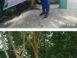 Polres Serdang Bedagai melalui Satpolairud Polres Sergai Memasang Sejumlah Spanduk Himbauan kepada Wisatawan