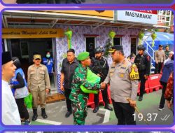 Kapolres Pelabuhan Tanjung Perak Bersama Forkopimda Surabaya Cek Kesiapan Pos Pengamanan Idul Fitri 1446 H