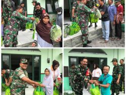 Jum’at Berkah, Koramil 04/Jebres Berikan Bantuan Sembako Dan Sayuran Kepada Warga Binaan