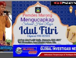 Kepala Desa Marong Beserta Staff dan Jajarannya Mengucapkan Selamat Hari Raya Idul Fitri 1 Syawal 1446 H
