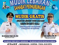 BUPATI BARITO KUALA, H. BAHRUL ILMI UMUMKAN MUDIK GRATIS