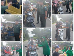 Berkah Ramadhan, Koramil 05/Thu Dan Koramil 01/Ksp Jajaran Kodim 0117/Aceh Tamiang Berbagi Takjil Untuk Masyarakat