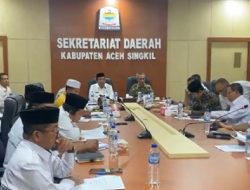 Bupati Aceh Singkil Pimpin Rapat Persiapan HUT Aceh Singkil ke-26 Bersama Forkopimda