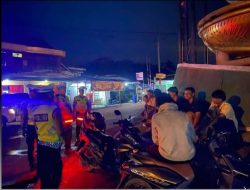 Satlantas Polres Way Kanan Gelar Patroli KRYD di SP 4 Negeri Baru.