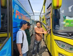 Polsek Terbanggi Besar Tindaklanjuti Video Viral Pecah Kaca Bus Pariwisata di Lampung Tengah