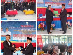 Danramil Malingping Kapten Inf. Lili Warli Menghadiri Kegiatan Pelaksanaan Presentasi Laporan Penyelenggaraan Pemerintah Desa se-Kecamatan Cigemblong