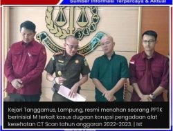 Kejaksaan Negeri (Kejari) Tanggamus, Resmi Menahan Pegawai Pelaksana Teknis Kegiatan (PPTK) Terkait Dugaan Korupsi Pengadaan Alat Kesehatan CT Scan RSUD Batin Mangunang TA. 2022-2023