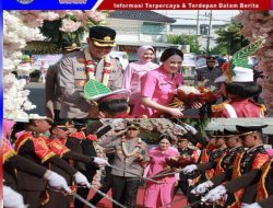 Tradisi Pedang Pora Sambut Kapolres Jember AKBP Bobby Condroputra, SH., S.IK., M.Si