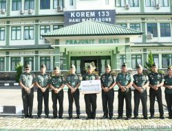 Komandan Korem 133/Nani Wartabone Bacakan Amanat Panglima TNI dalam Upacara Bendera 17-an Bulan April 2025