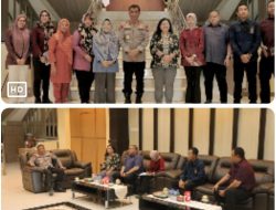 Kapolda Gorontalo Terima Audiensi Tim LPSK RI di Lobby Presisi II