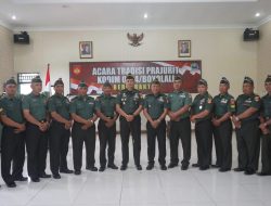 Dandim Apresiasi Prajurit Yang Melaksanakan Purna Tugas