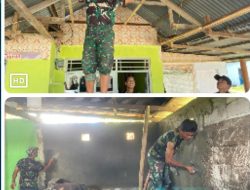 Memasuki Hari ke-8, Personel Kodim 1315/KG Terus Menunjukkan Komitmennya Dalam Merehab Panti Asuhan Darul Mutmain