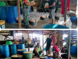 Datangi UMKM Pembuatan Tahu, Babinsa Koramil 03/Seruway Agar Jaga Kebersihan Lingkungan