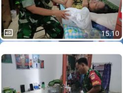 Jenguk Warga Yang Sakit, Wujud Nyata Kepedulian Babinsa Kepatihan Wetan Kepada Warga Binaan