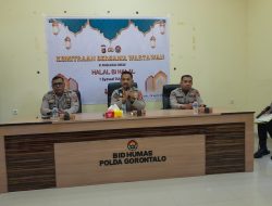 Bid Humas Polda Gorontalo Gelar Kemitraan Bersama Wartawan Dirangkaikan Dengan Halal Bihalal 1 Syawal 1446 H