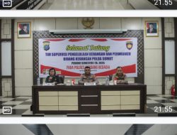 Kunjungan Tim Supervisi Keuangan Polda Sumut Ke Polres Sergai, Tekankan Transparansi Dan Akuntabilitas Fungsi Keuangan.
