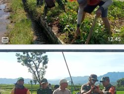 Warga Desa Semingkir Antusias Ikuti Kerja Bakti Bersama Babinsa dan Kepala Desa