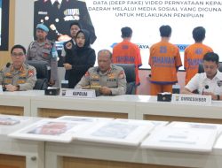 Polda Jatim Amankan Tiga Tersangka Pembuat dan Penyebar Video HOAX Catut Nama Gubernur