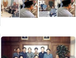 Ditemani HM. Taufiq R. Abdul Syakur, Ketua Umum PP KMA-PBS, Letkol Prabowo Subianto Menghadap Presiden Soeharto 