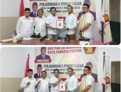 Adhy Sarphio Paparkan Visi & Misi ke DPC Partai Gerindra dalam Upaya Memperoleh Rekomendasi Pencalonan.