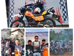 Halal Bihalal Gerombolan Trail Tua Lampung Meriahkan Pekon Rintis Tanggamus