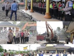 Polres Sergai Siaga Amankan Eksekusi Lahan Rumah Makan Simpang Tiga Di Kecamatan Perbaungan