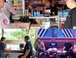 Operasi Pekat Krakatau 2025, Polisi Way Tuba Sita Belasan Miras di Warung dan Tempat Karaoke