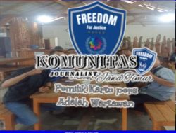 Menuangakan Aspirasi Bersama KJJT Serta Di Dukung Oleh Para Awak Media Di Berbagai Wilayah Jember