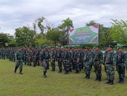 Dandim 1403/Palopo, Letkol Arm Kabit Bintoro Pimpin Apel Gelar Pasukan dalam Rangka Pengamanan PSU Pilkada Kota Palopo