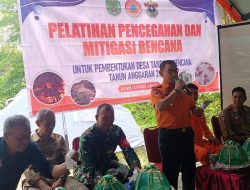 SATGAS TMMD 124 KODIM 1403 PALOPO DAN BPBD BENTUK DESA TANGGUH BENCANA DI LUWU UTARA