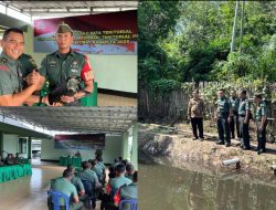 Pgs. Dandim 0427/Way Kanan Sambut Kedatangan Tim Pusterad, Tinjau Lahan Ketahanan Pangan di Kampung Panca Negeri.