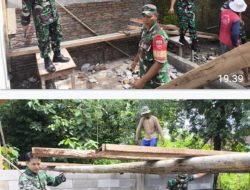 Babinsa Lebih dari Sekedar Pelindung, Juga Sahabat dalam Membangun Rumah Warga